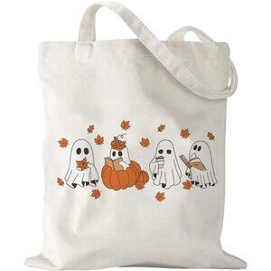 Fall Thanksgiving Halloween Tote Bag Gift for Women Friend Grocery Shopping
